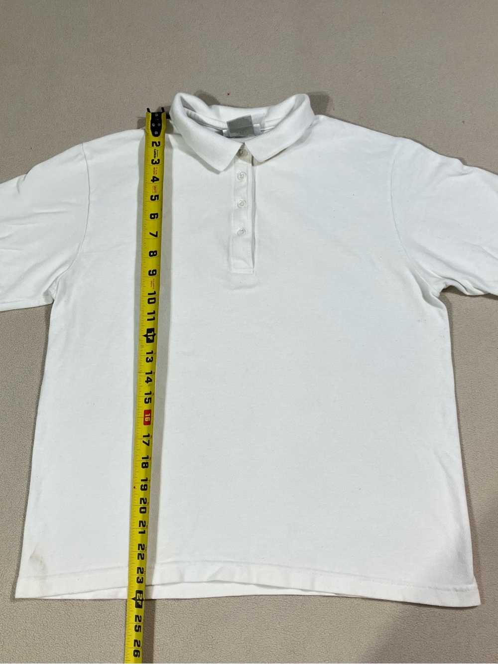 Vintage 90s Outer Banks Plain White Polo Shirt